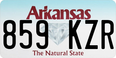 AR license plate 859KZR