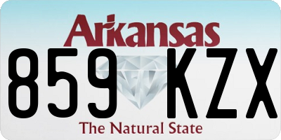 AR license plate 859KZX