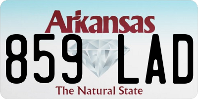 AR license plate 859LAD