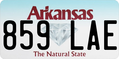 AR license plate 859LAE