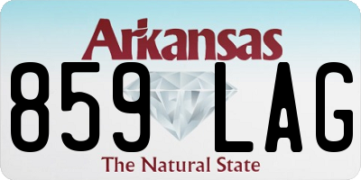 AR license plate 859LAG