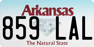 AR license plate 859LAL
