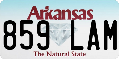 AR license plate 859LAM