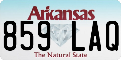 AR license plate 859LAQ