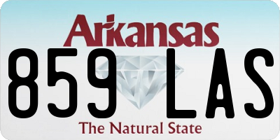 AR license plate 859LAS