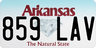 AR license plate 859LAV