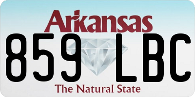 AR license plate 859LBC