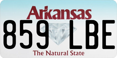 AR license plate 859LBE