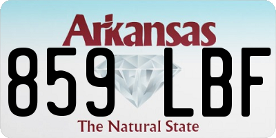 AR license plate 859LBF