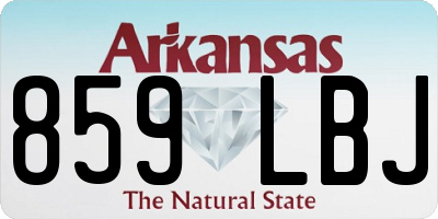 AR license plate 859LBJ