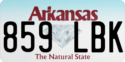 AR license plate 859LBK