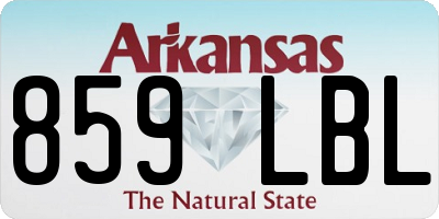 AR license plate 859LBL