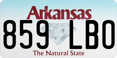 AR license plate 859LBO