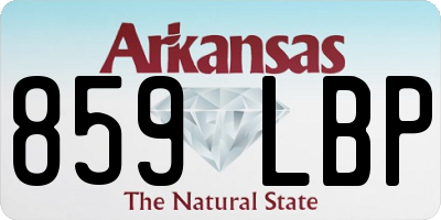 AR license plate 859LBP