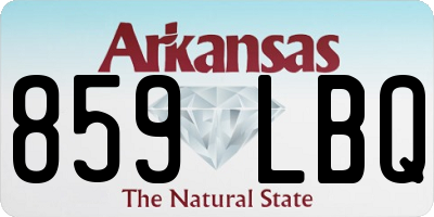 AR license plate 859LBQ