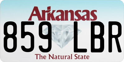 AR license plate 859LBR