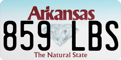 AR license plate 859LBS