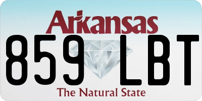AR license plate 859LBT