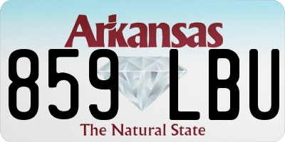 AR license plate 859LBU