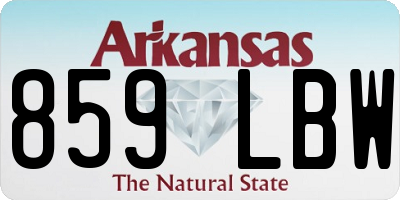 AR license plate 859LBW