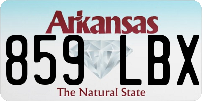 AR license plate 859LBX
