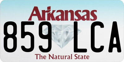 AR license plate 859LCA