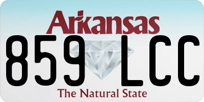 AR license plate 859LCC