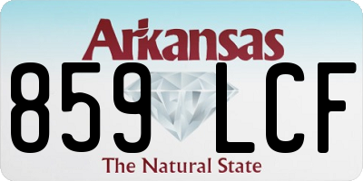 AR license plate 859LCF