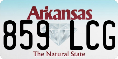 AR license plate 859LCG