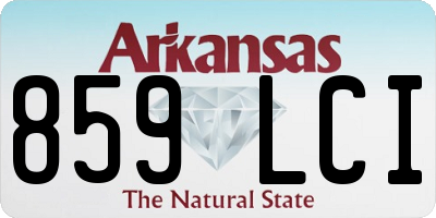 AR license plate 859LCI