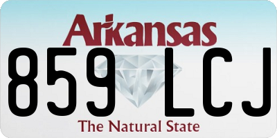 AR license plate 859LCJ
