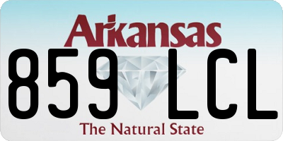 AR license plate 859LCL