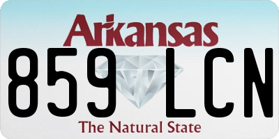 AR license plate 859LCN