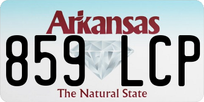 AR license plate 859LCP