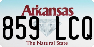 AR license plate 859LCQ