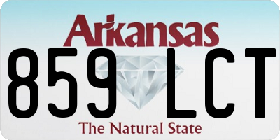 AR license plate 859LCT