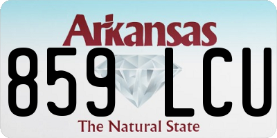 AR license plate 859LCU