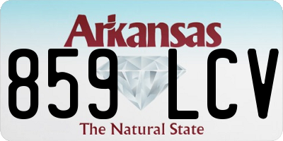 AR license plate 859LCV