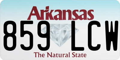 AR license plate 859LCW