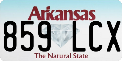 AR license plate 859LCX