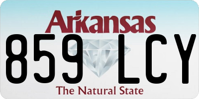 AR license plate 859LCY