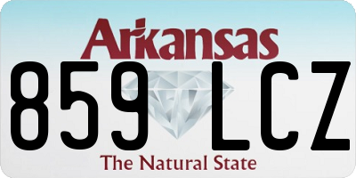 AR license plate 859LCZ