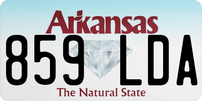 AR license plate 859LDA