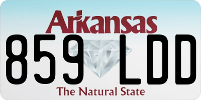 AR license plate 859LDD