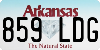 AR license plate 859LDG
