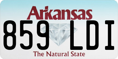 AR license plate 859LDI