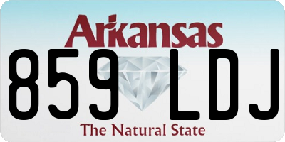 AR license plate 859LDJ