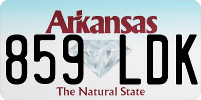 AR license plate 859LDK