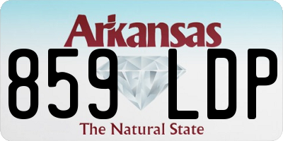 AR license plate 859LDP