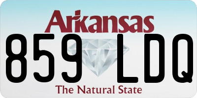 AR license plate 859LDQ
